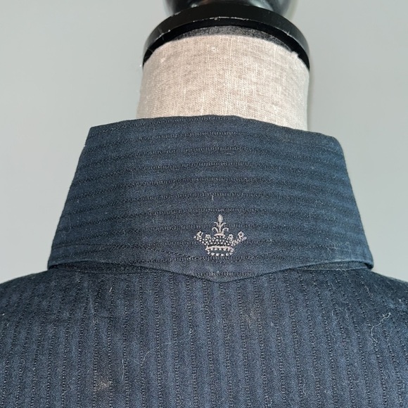 Mens English Laundry Button Down Shirt Black Monogram
Embroidered Applique Sz L - Picture 7 of 10